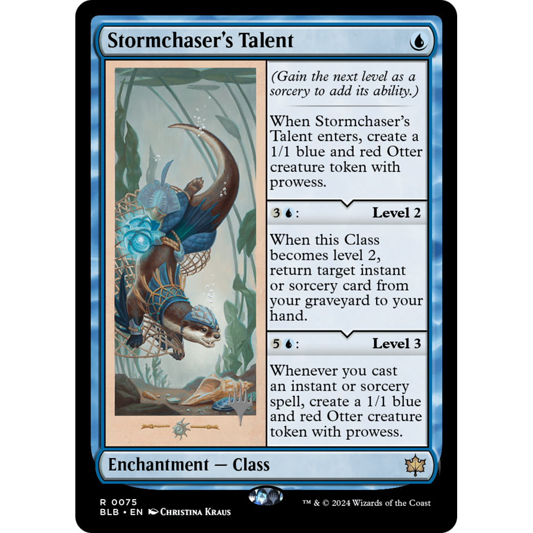 Stormchaser's Talent (PPBLB-75P) - Bloomburrow Promos