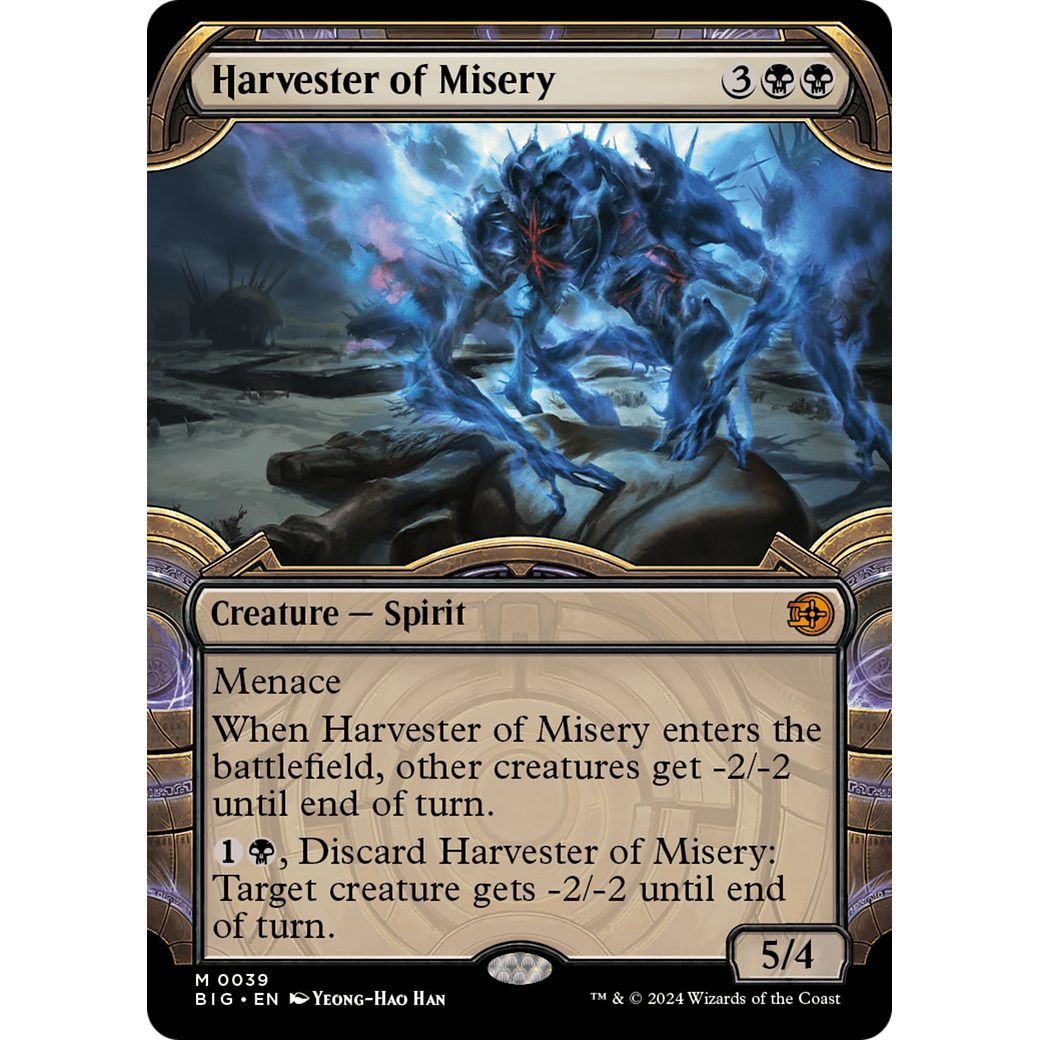 Harvester of Misery (Showcase) (BIG-039) - The Big Score: (Showcase) Foil