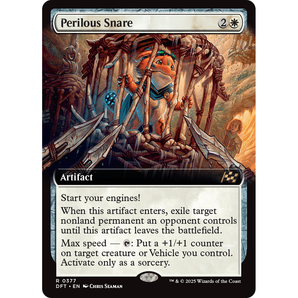 Perilous Snare (DFT-377) - Aetherdrift: (Extended Art) Foil