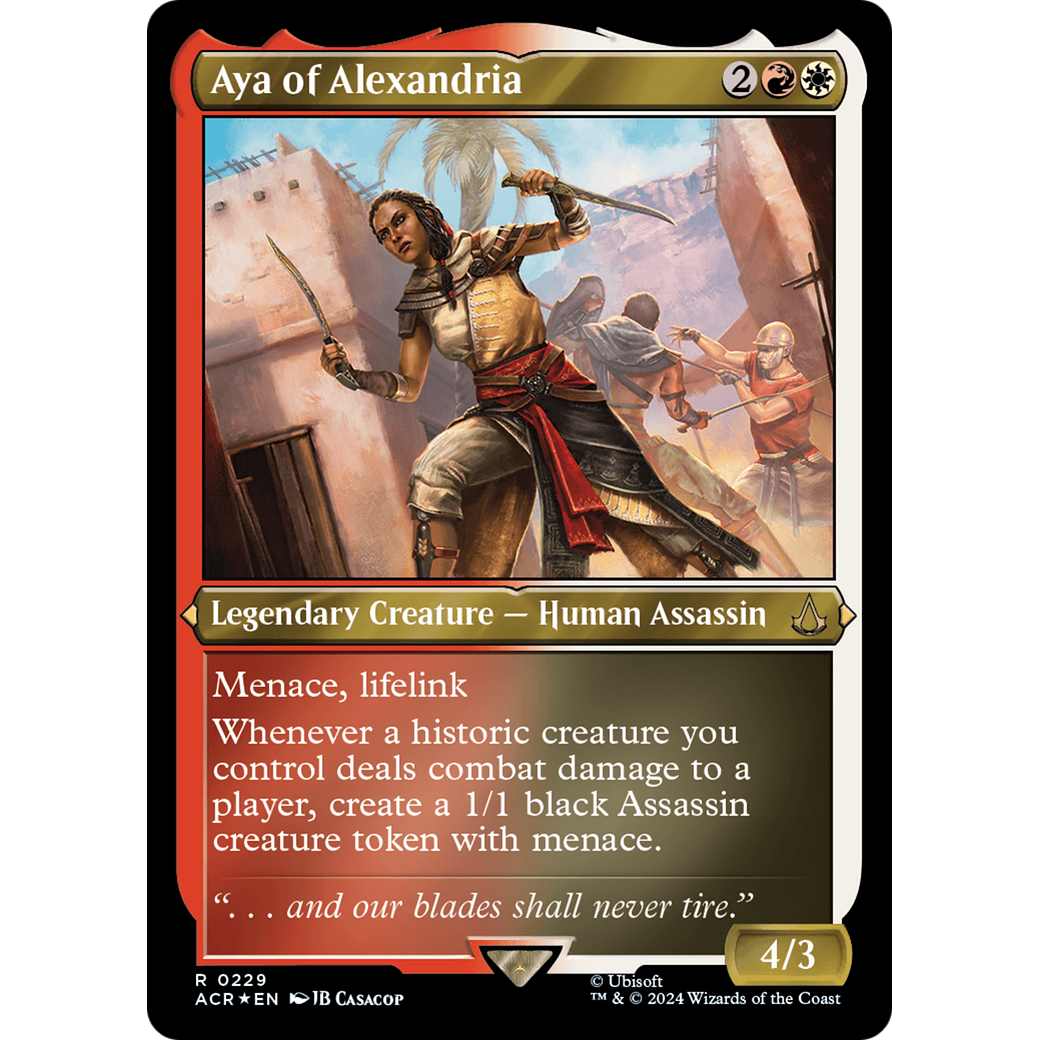 Aya of Alexandria (ACR-229) - Assassin's Creed Etched Foil