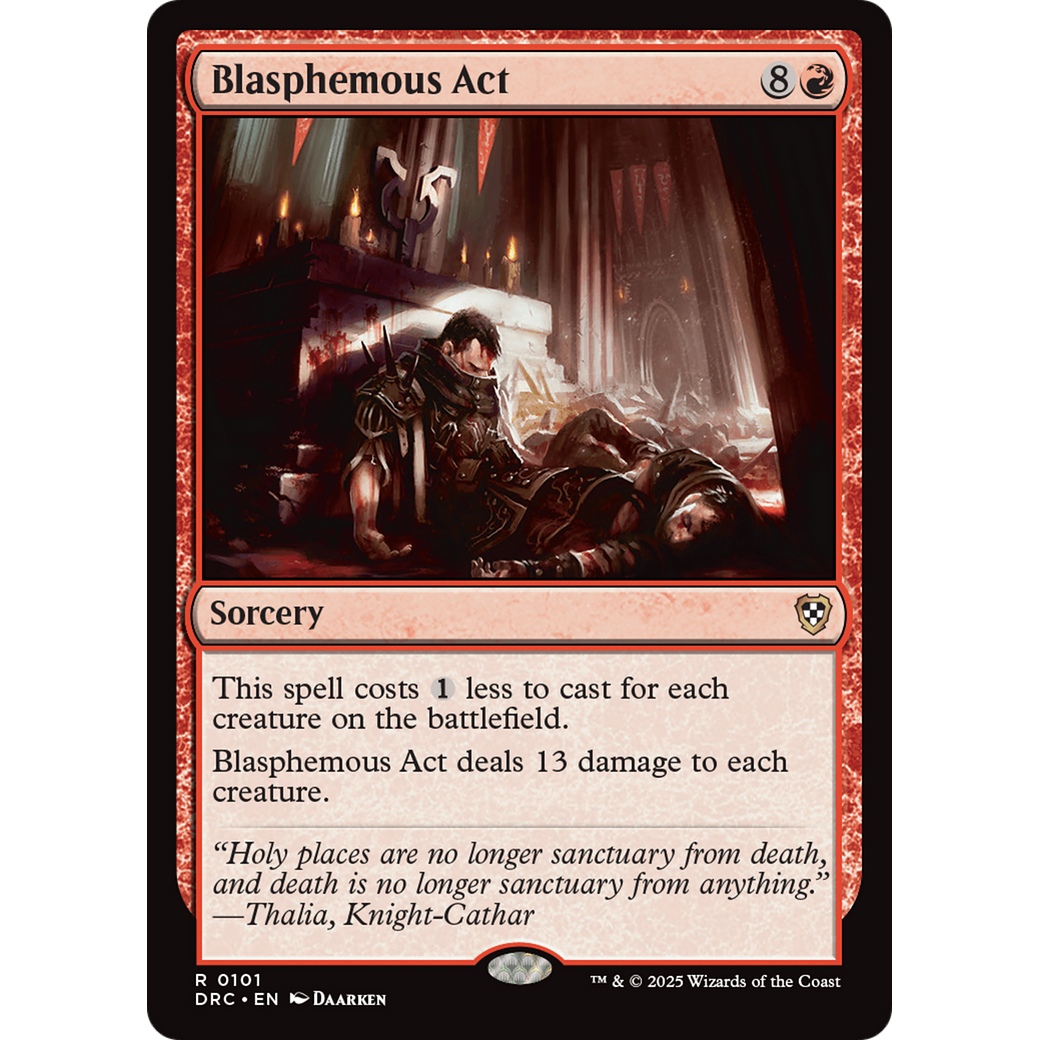 Blasphemous Act (DRC-101) - Commander: Aetherdrift Foil