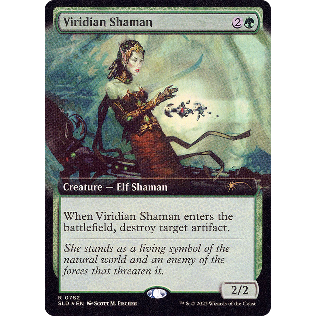 Viridian Shaman (Extended Art) (SLD-782) - Secret Lair Drop: (Extended Art) Foil