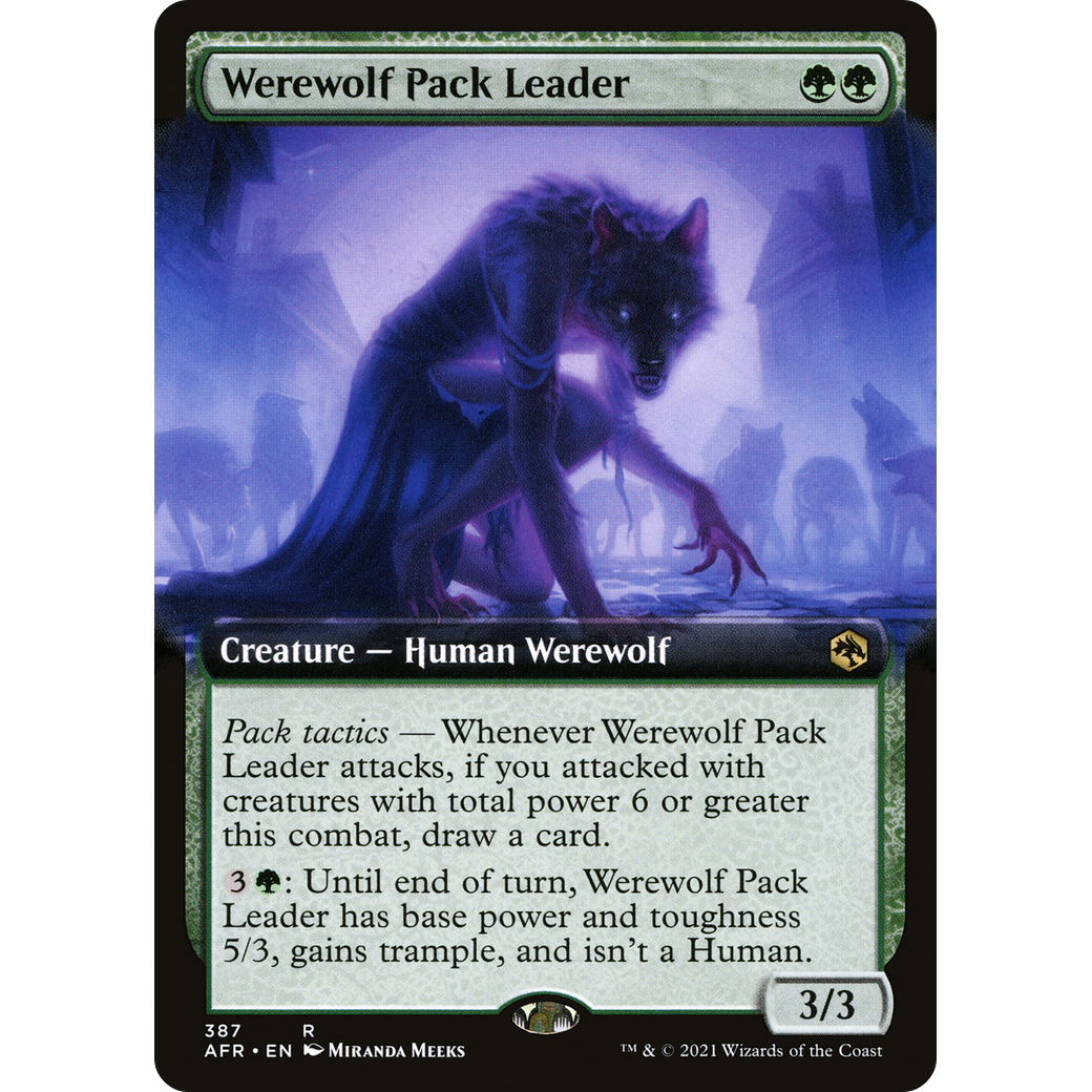 Werewolf Pack Leader (Extended Art) (AFR-387) - Adventures in the Forgotten Realms: (Extended Art)