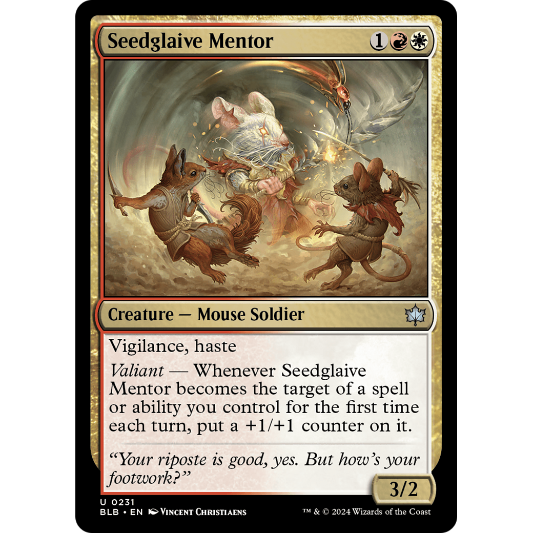 Seedglaive Mentor (BLB-231) - Bloomburrow Foil