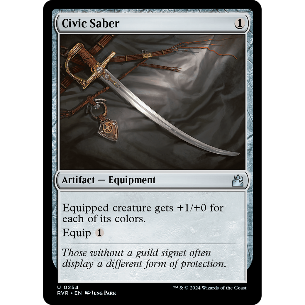 Civic Saber (RVR-254) - Ravnica Remastered Foil