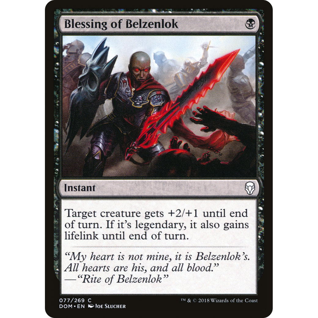 Blessing of Belzenlok (DOM-077) - Dominaria