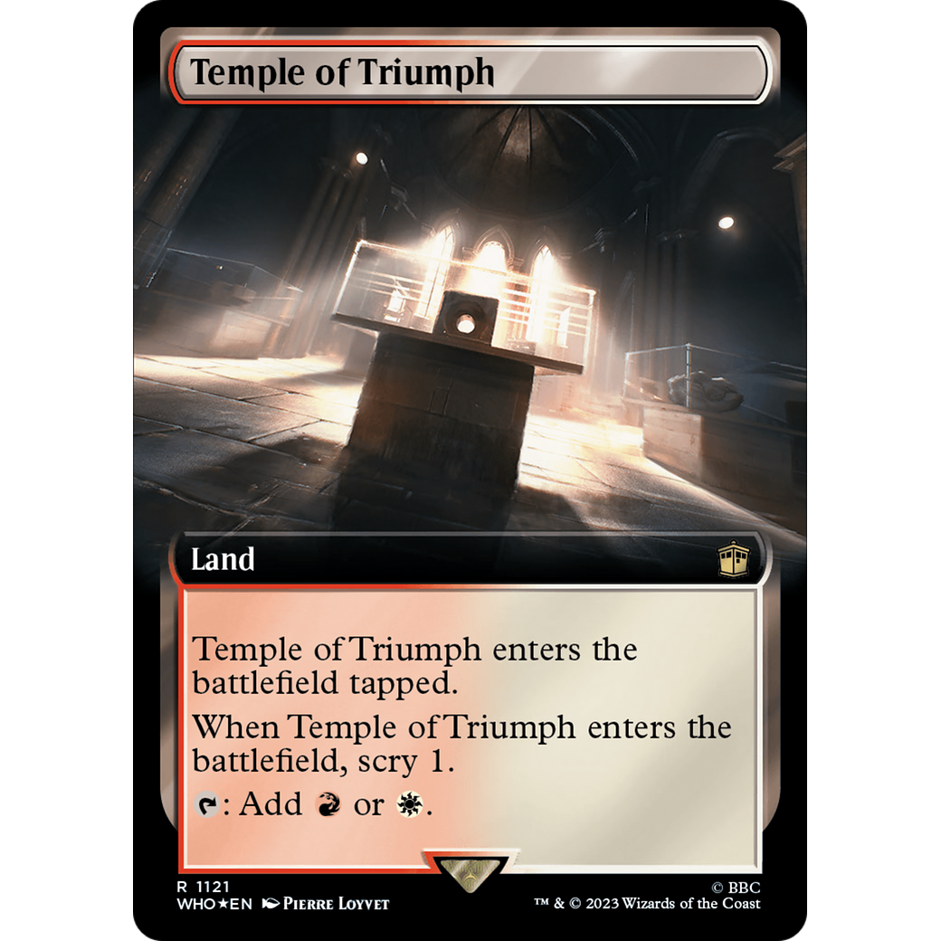 Temple of Triumph (Extended Art) (Surge Foil) (WHO-1121) - Doctor Who: (Extended Art) Foil