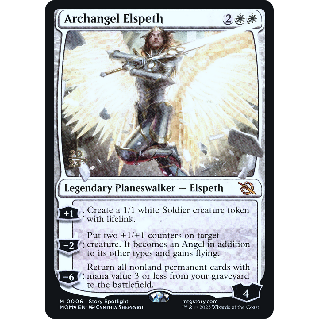 Archangel Elspeth (PRE-06S) - March of the Machine Promos Foil