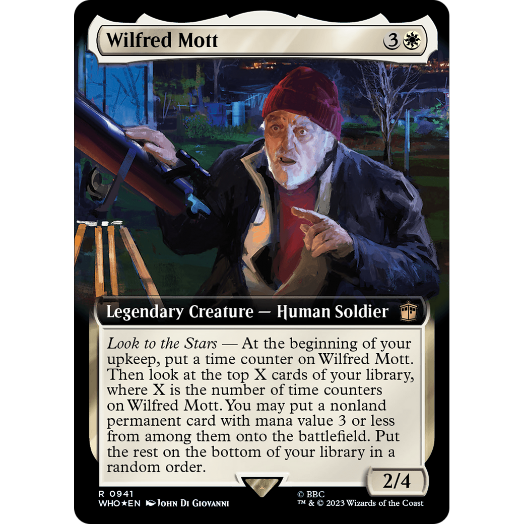Wilfred Mott (Extended Art) (Surge Foil) (WHO-941) - Doctor Who: (Extended Art) Foil
