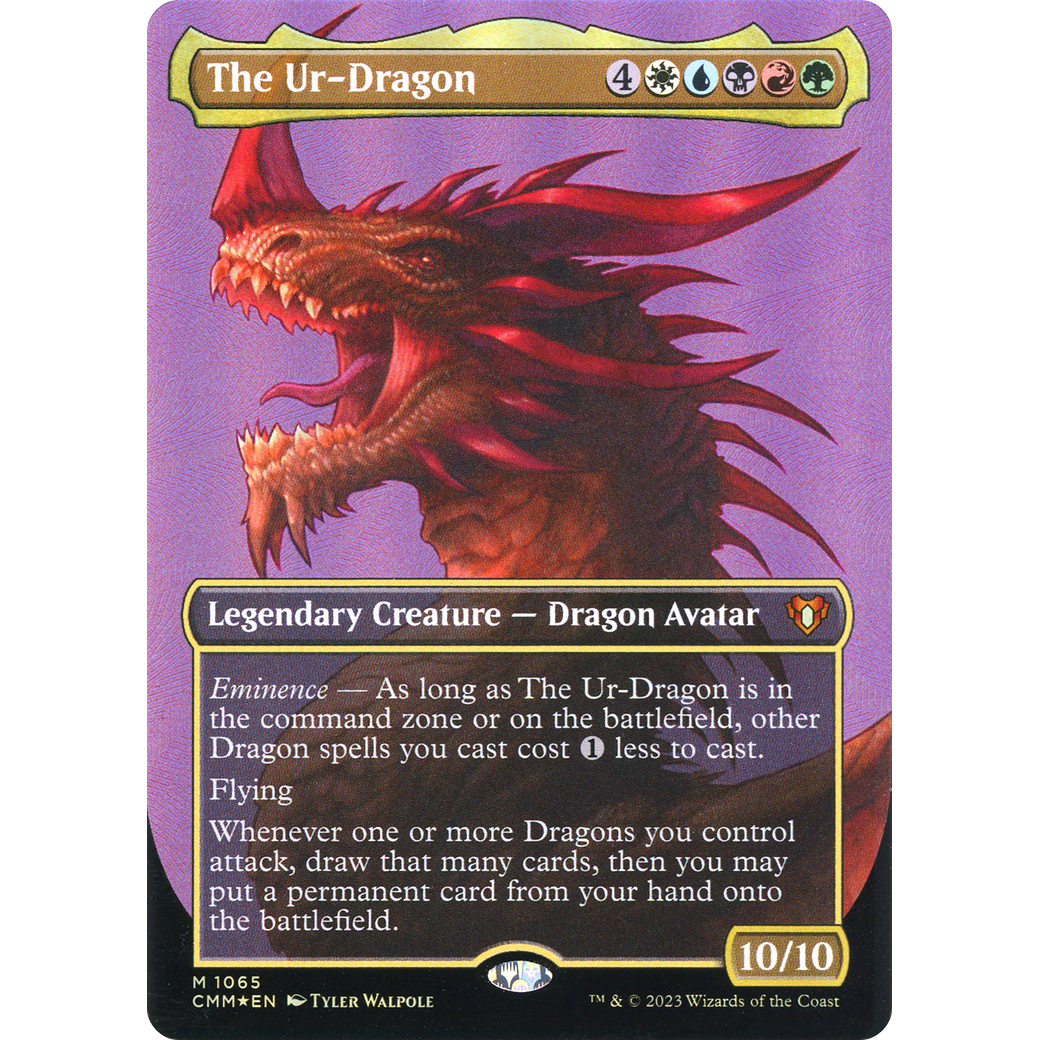 The Ur-Dragon (CMM-1065) - Commander Masters (Borderless) Foil