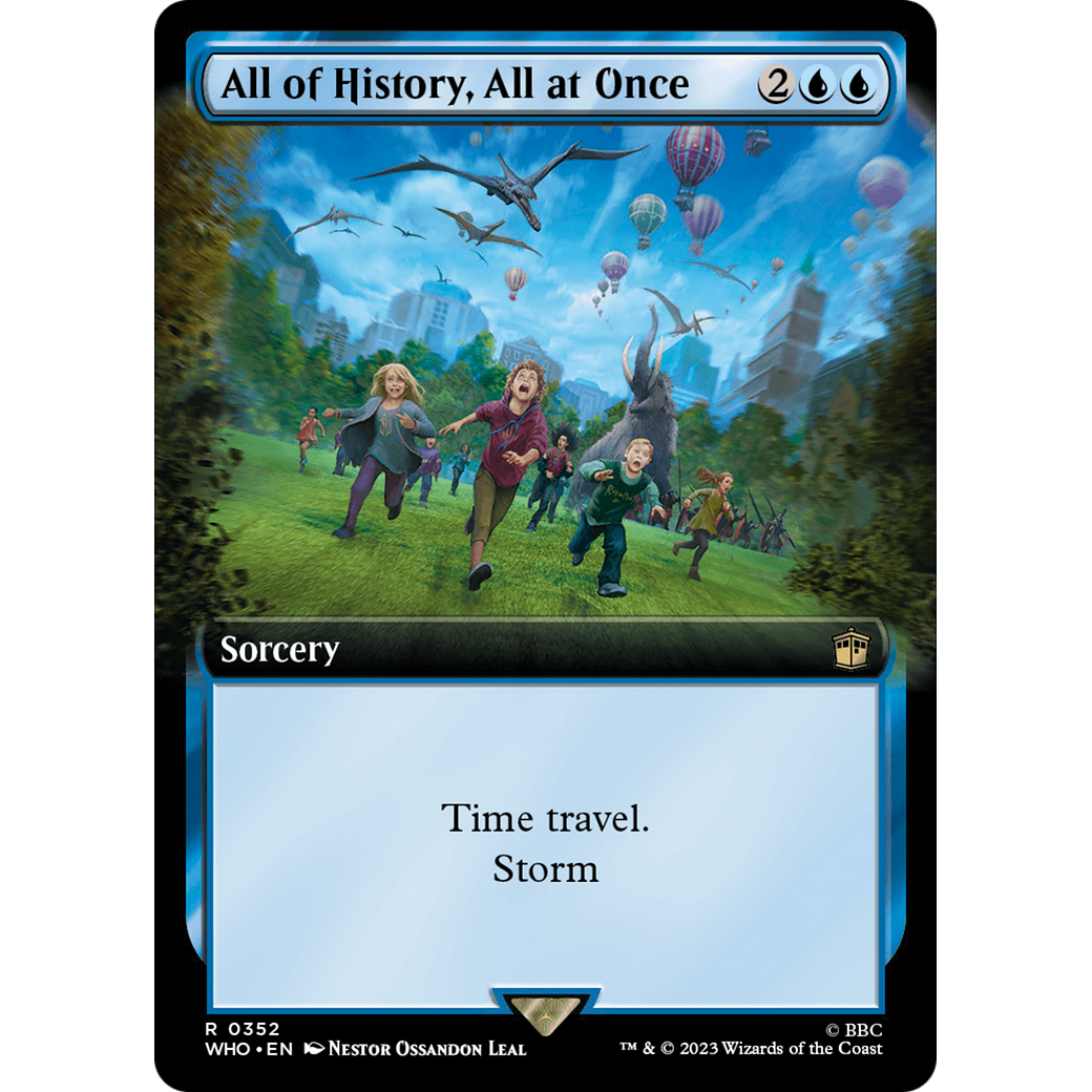 All of History, All at Once (Extended Art) (WHO-352) - Doctor Who: (Extended Art) Foil