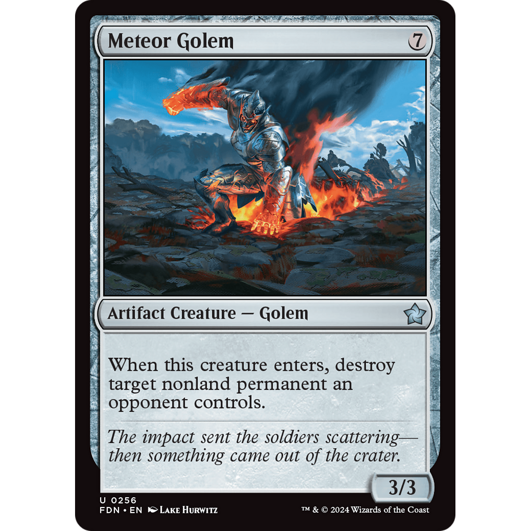 Meteor Golem (FDN-256) - Foundations Foil
