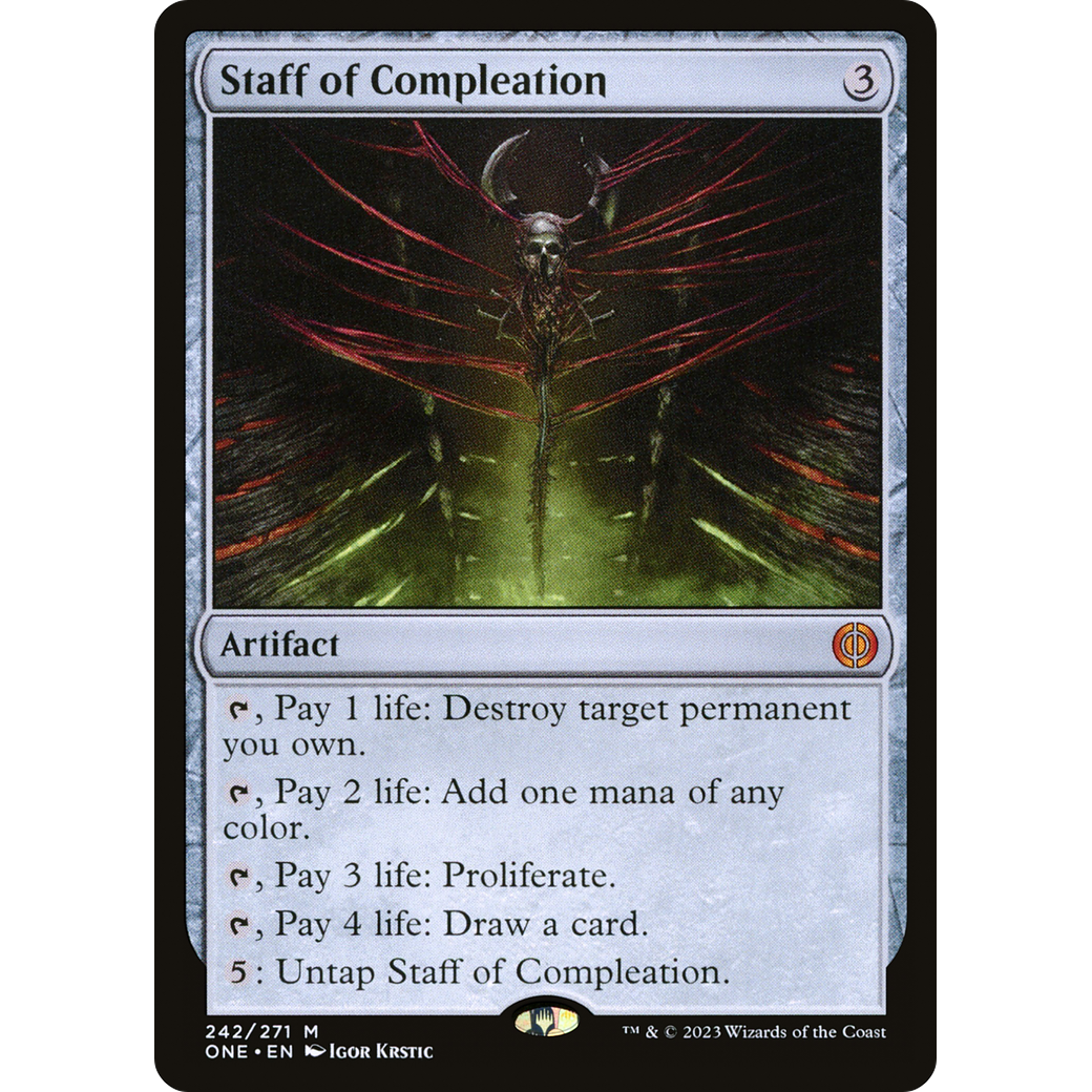 Staff of Compleation (ONE-242) - Phyrexia: All Will Be One Foil