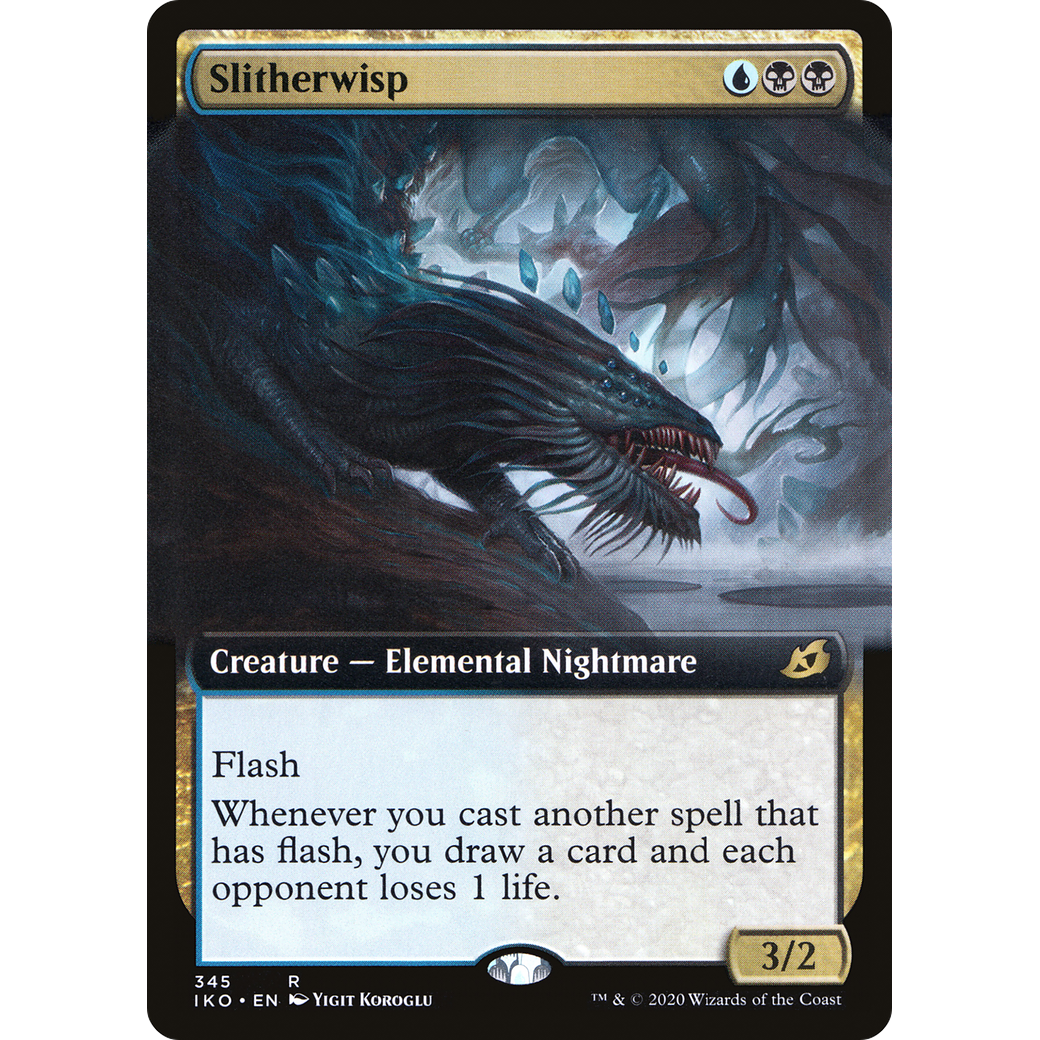 Slitherwisp (Extended Art) (IKO-345) - Ikoria: Lair of Behemoths: (Extended Art) Foil