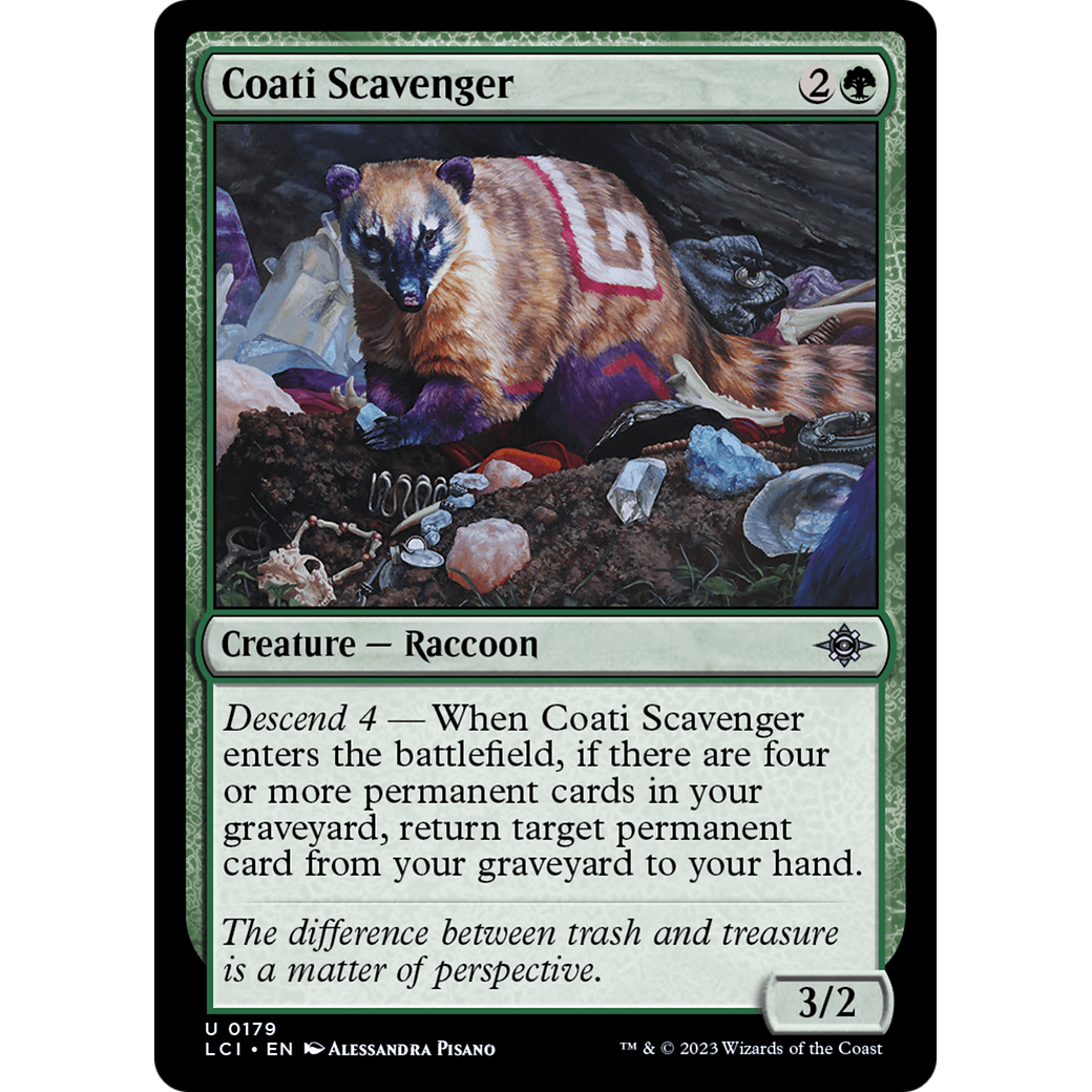 Coati Scavenger (LCI-179) - The Lost Caverns of Ixalan Foil