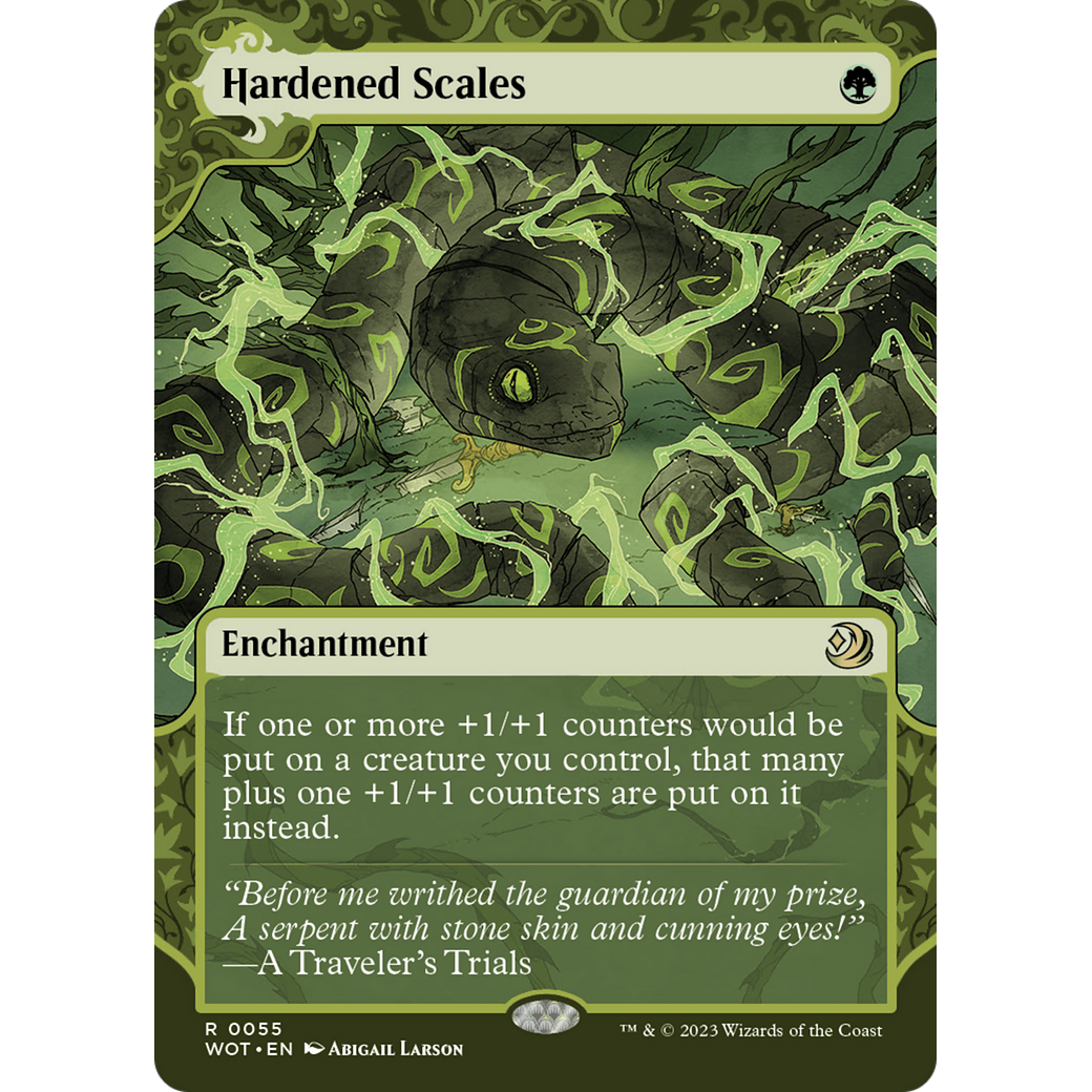 Hardened Scales (WOT-055) - Wilds of Eldraine: Enchanting Tales: (Showcase) (Borderless)