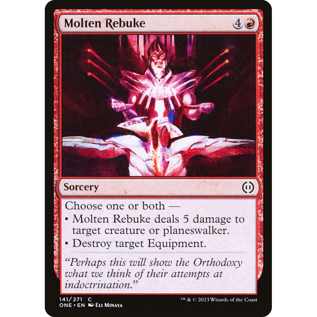 Molten Rebuke (ONE-141) - Phyrexia: All Will Be One Foil