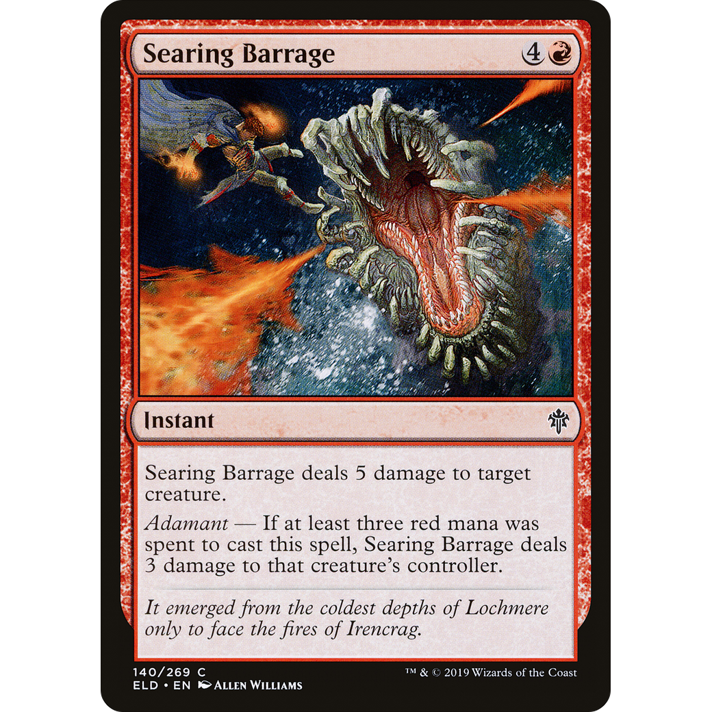 Searing Barrage (ELD-140) - Throne of Eldraine