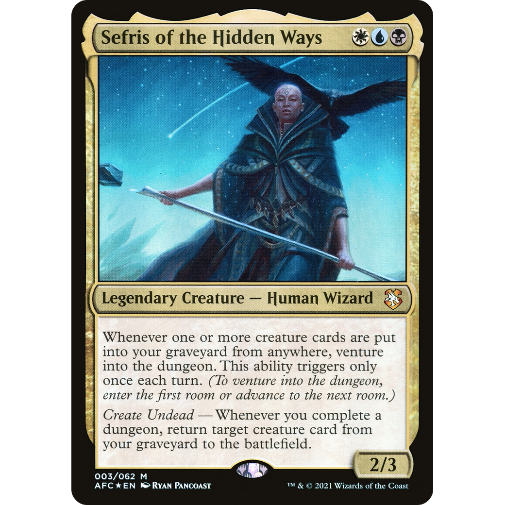 Sefris of the Hidden Ways (AFC-003) - Forgotten Realms Commander Foil