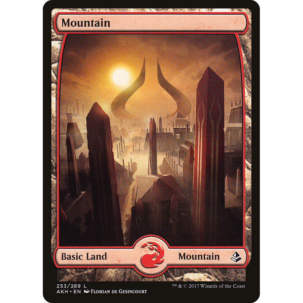 Mountain (253) - Full Art (AKH-253) - Amonkhet Foil