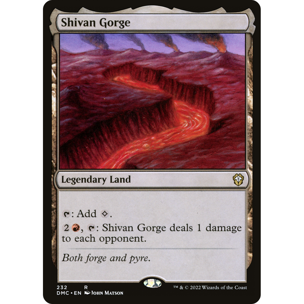 Shivan Gorge (DMC-232) - Dominaria United Commander