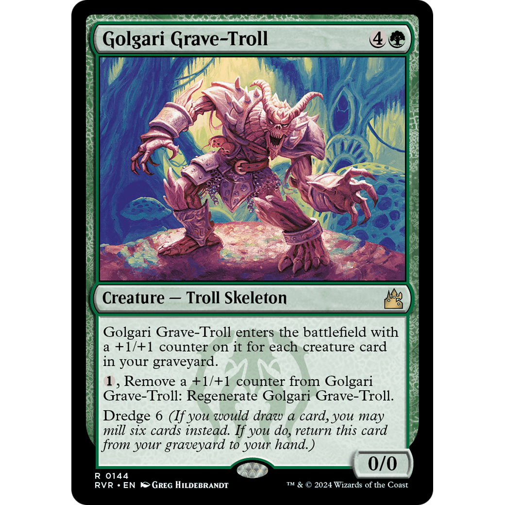 Golgari Grave-Troll (RVR-144) - Ravnica Remastered Foil