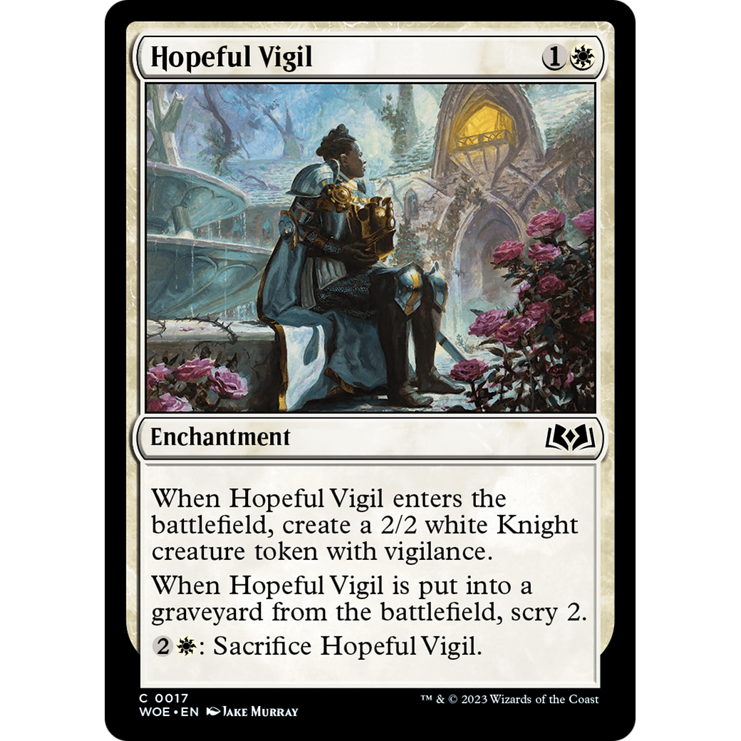 Hopeful Vigil (WOE-017) - Wilds of Eldraine