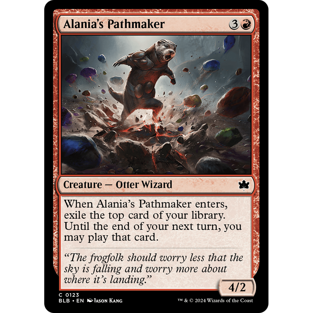 Alania's Pathmaker (BLB-123) - Bloomburrow Foil