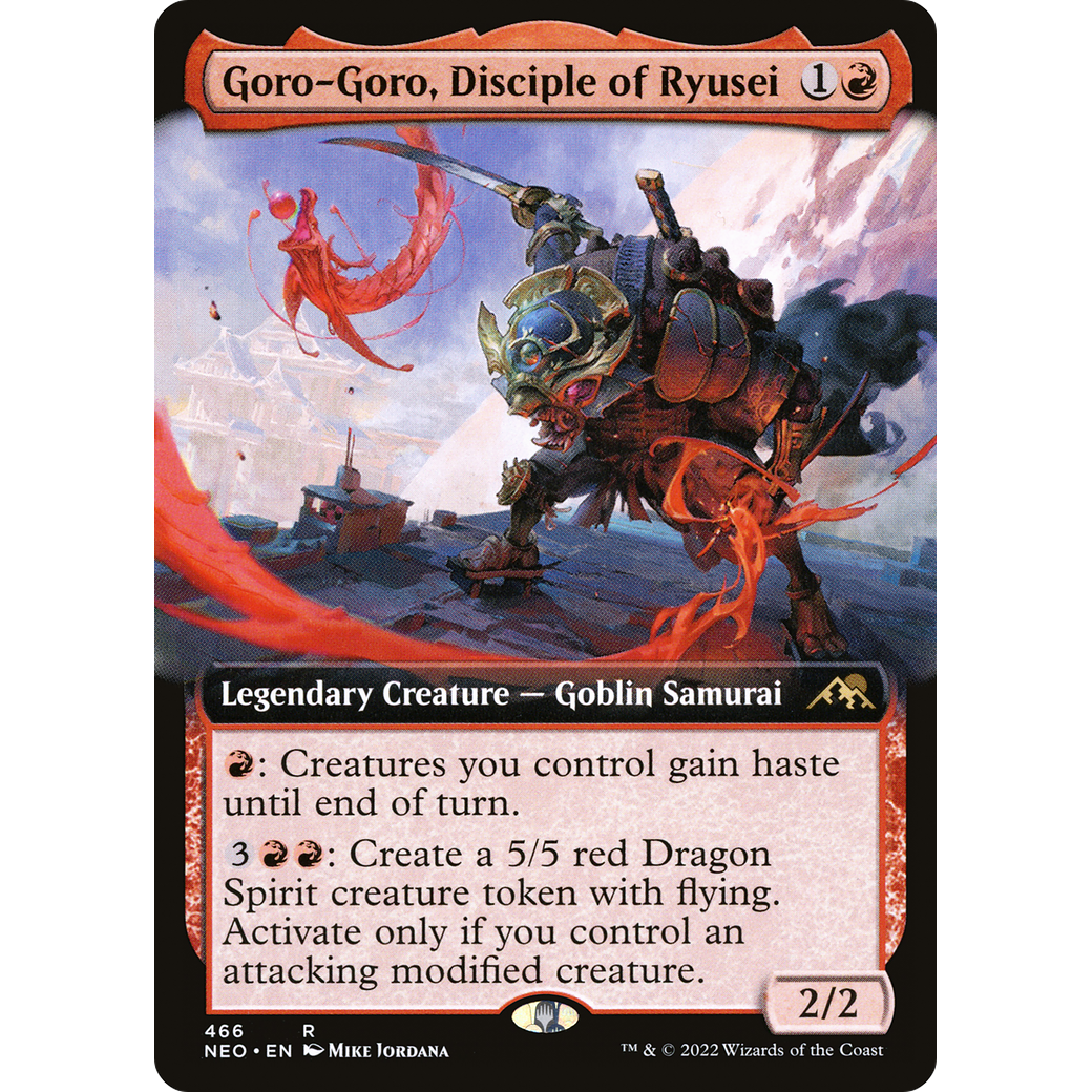 Goro-Goro, Disciple of Ryusei (NEO-466) - Kamigawa: Neon Dynasty: (Extended Art) Foil