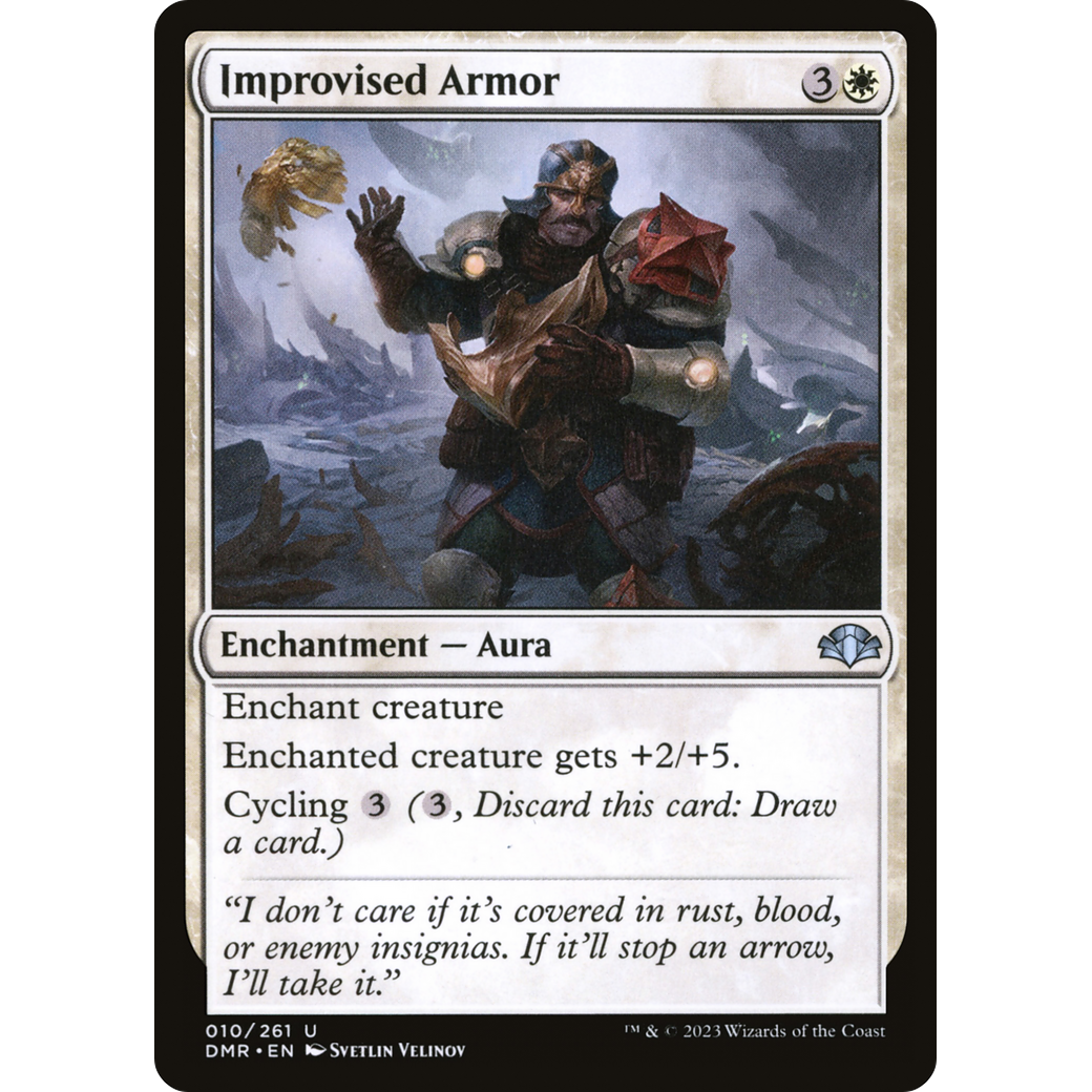 Improvised Armor (DMR-010) - Dominaria Remastered