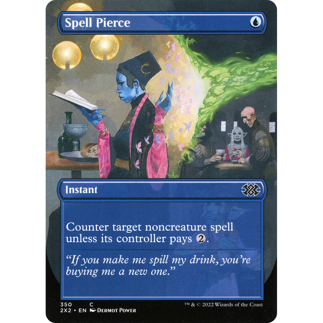 Spell Pierce (Borderless) (2X2-350) - Double Masters 2022 (Borderless)