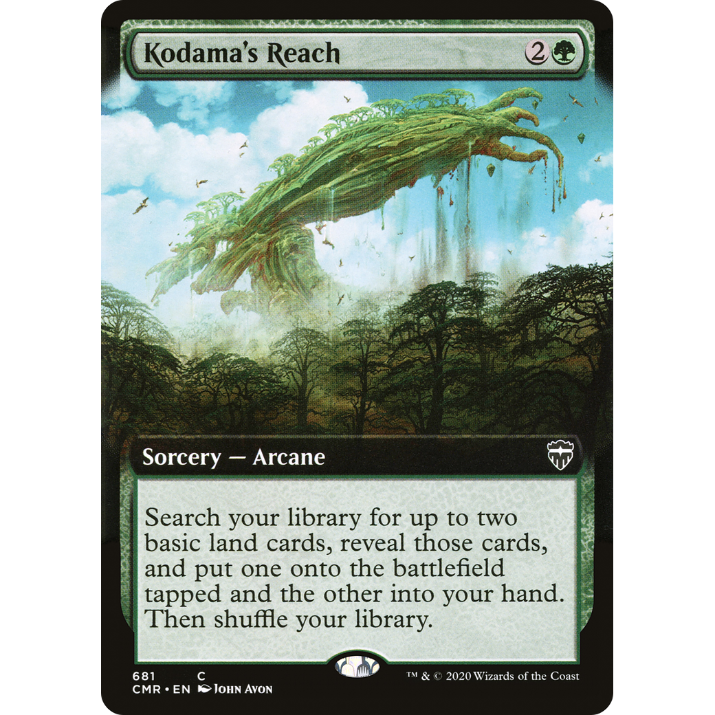 Kodama's Reach (Extended Art) (CMR-681) - Commander Legends: (Extended Art) Foil