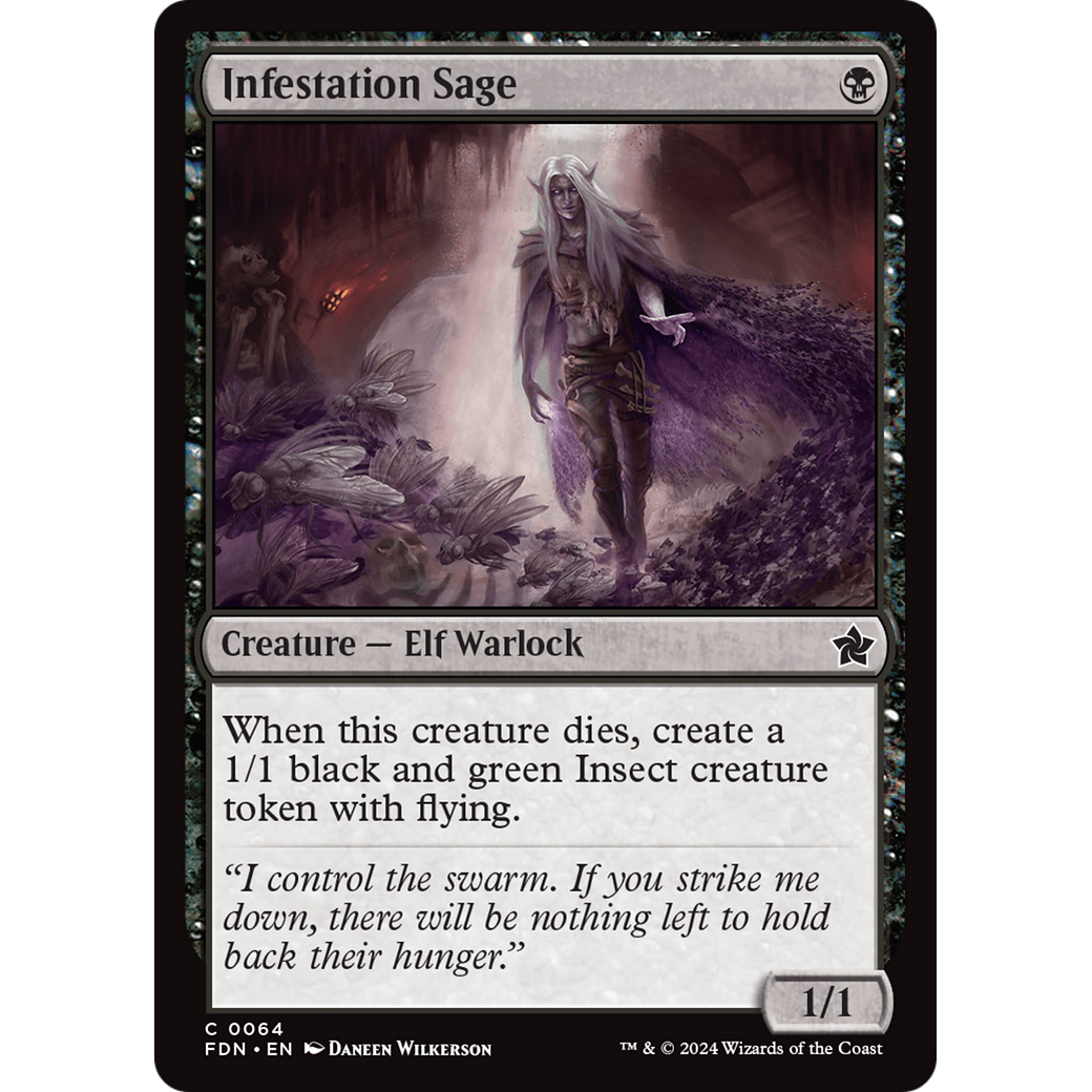 Infestation Sage (FDN-064) - Foundations Foil