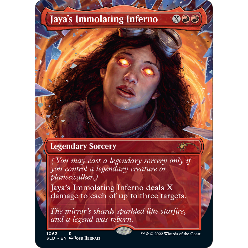 Jaya's Immolating Inferno (SLD-1063) - Secret Lair Drop (Borderless) Foil