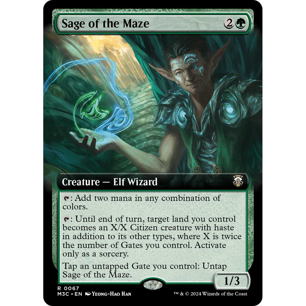 Sage of the Maze (M3C-067) - Modern Horizons 3 Commander: (Extended Art) Foil