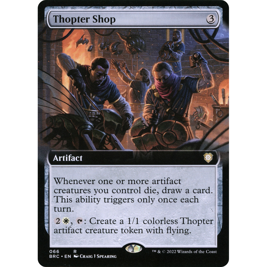 Thopter Shop (Extended Art) (BRC-066) - The Brothers' War Commander: (Extended Art)