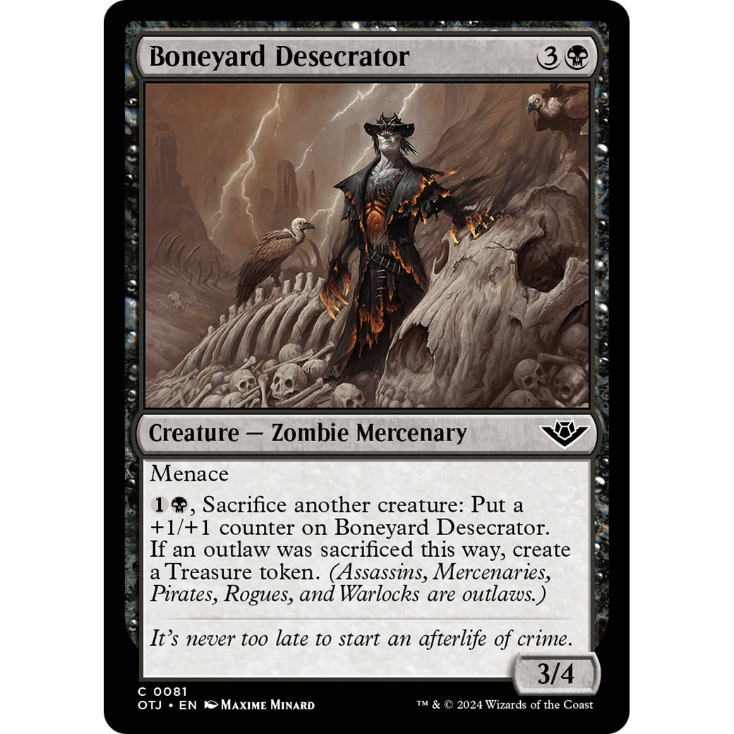 Boneyard Desecrator (OTJ-081) - Outlaws of Thunder Junction Foil