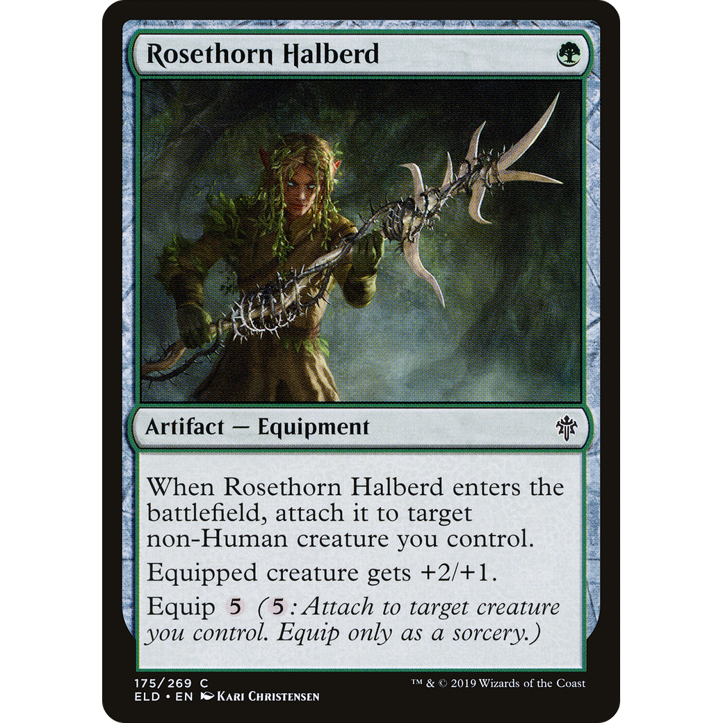 Rosethorn Halberd (ELD-175) - Throne of Eldraine Foil