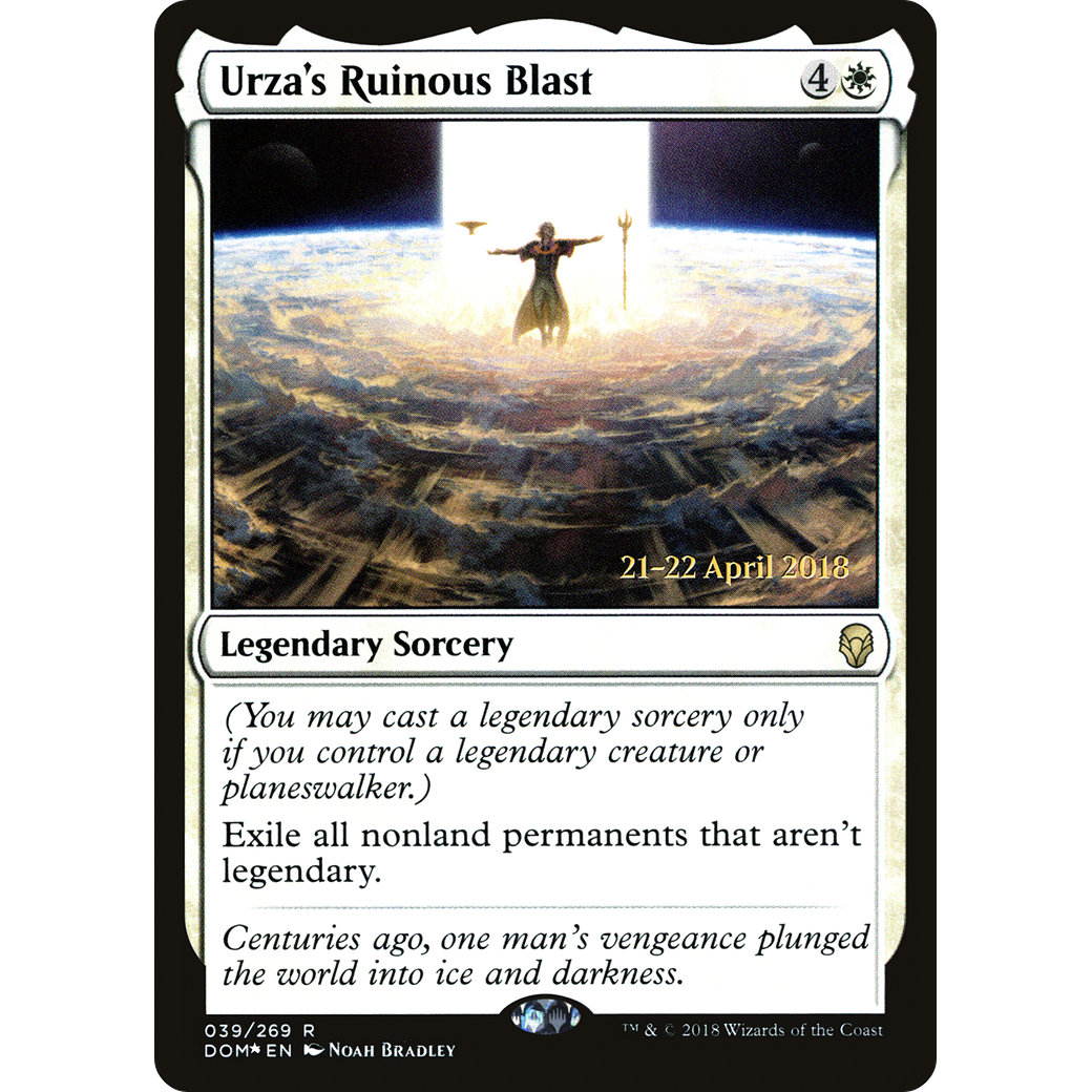 Urza's Ruinous Blast (PRE-039) - Dominaria Promos Foil