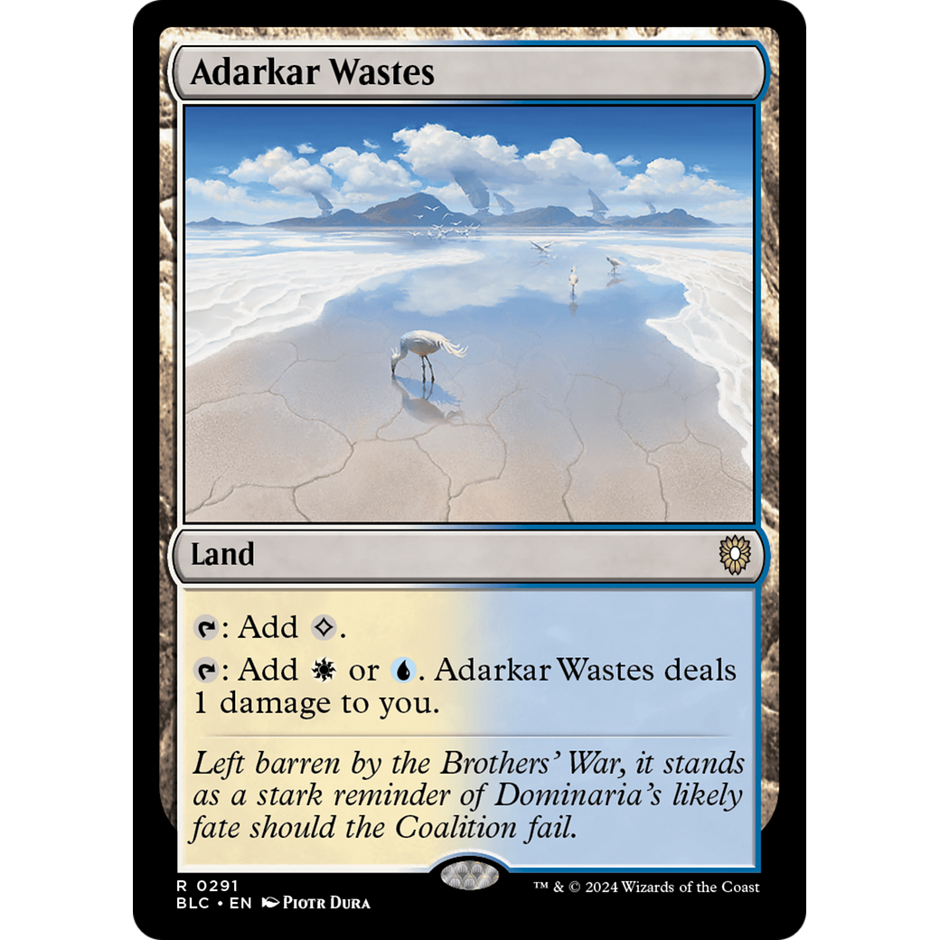 Adarkar Wastes (BLC-291) - Bloomburrow Commander