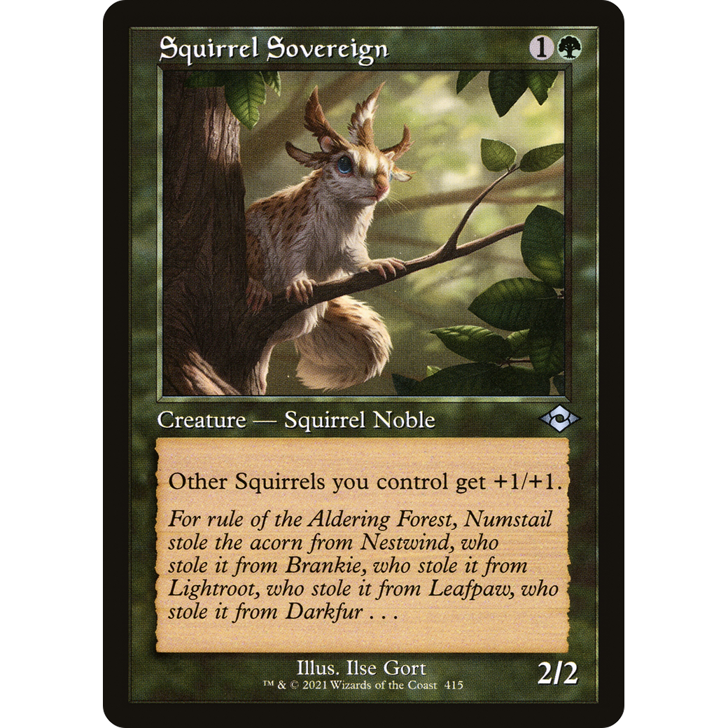 Squirrel Sovereign (Retro Frame) (MH2-415) - Modern Horizons 2 Foil