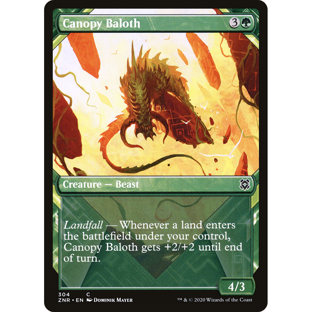 Canopy Baloth (Showcase) (ZNR-304) - Zendikar Rising: (Showcase)