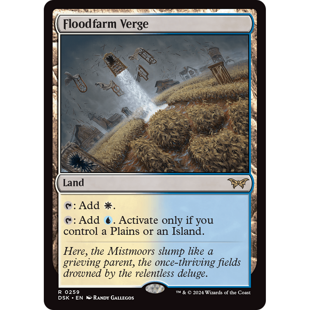 Floodfarm Verge (DSK-259) - Duskmourn: House of Horror Foil