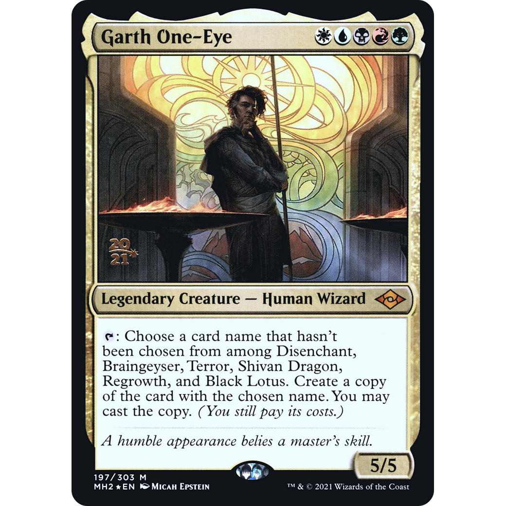 Garth One-Eye (PRE-197) - Modern Horizons 2 Promos Foil