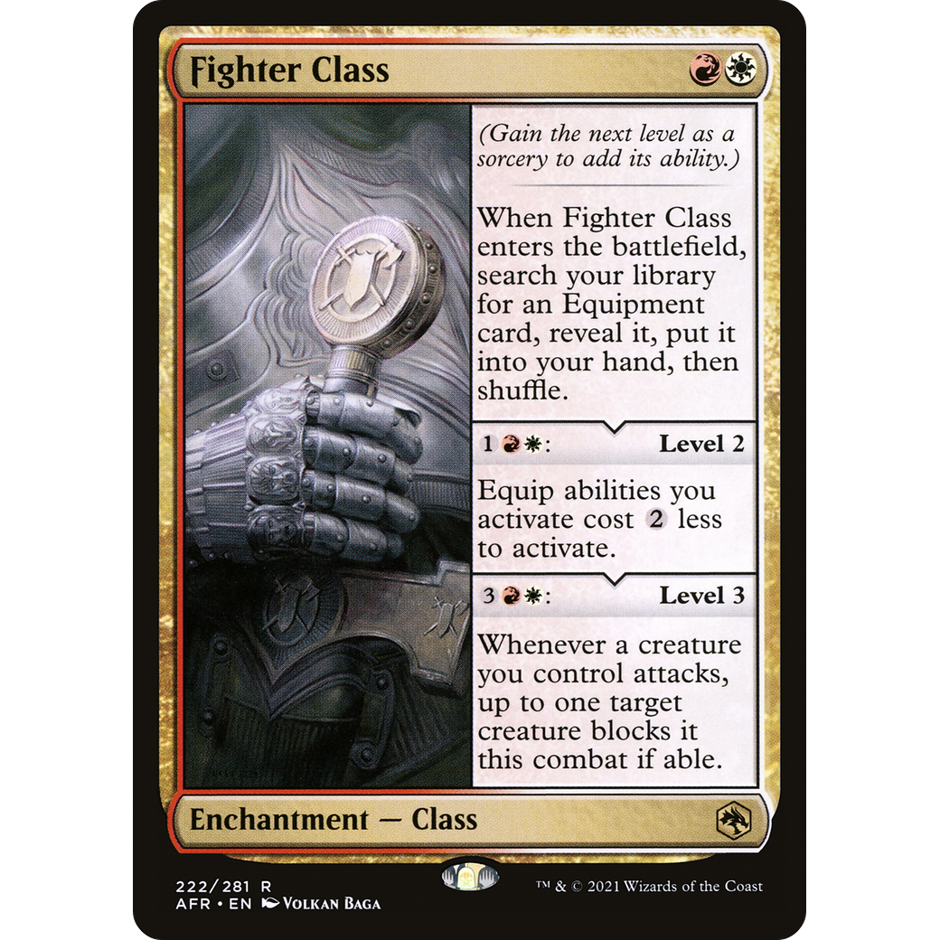 Fighter Class (AFR-222) - Adventures in the Forgotten Realms Foil