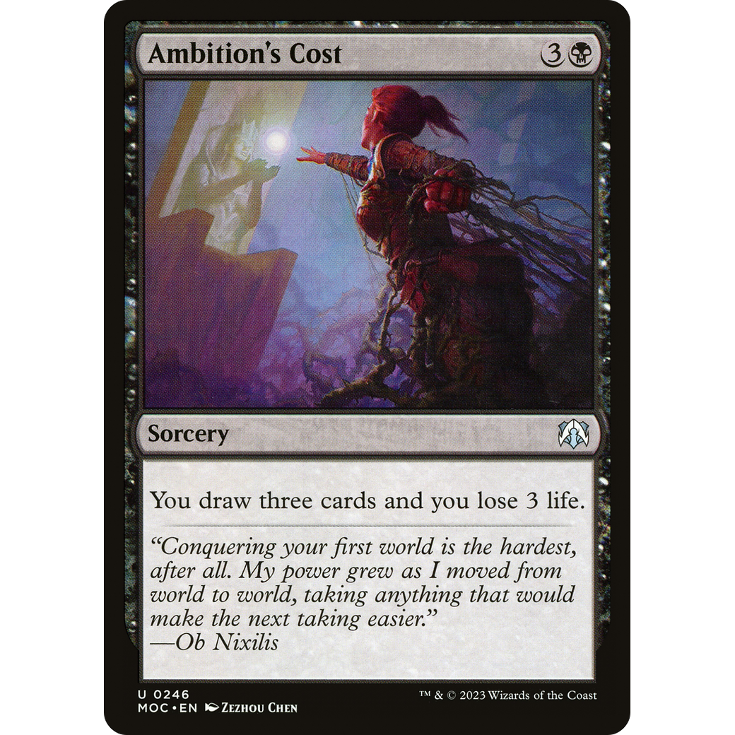 Ambition's Cost (MOC-246) - March of the Machine Commander