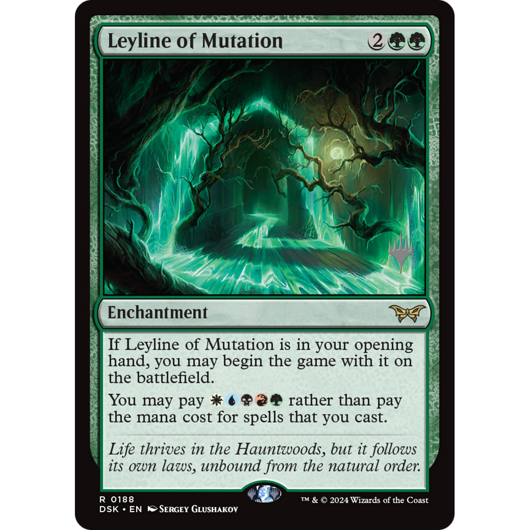 Leyline of Mutation (PPDSK-188P) - Duskmourn: House of Horror Promos Foil