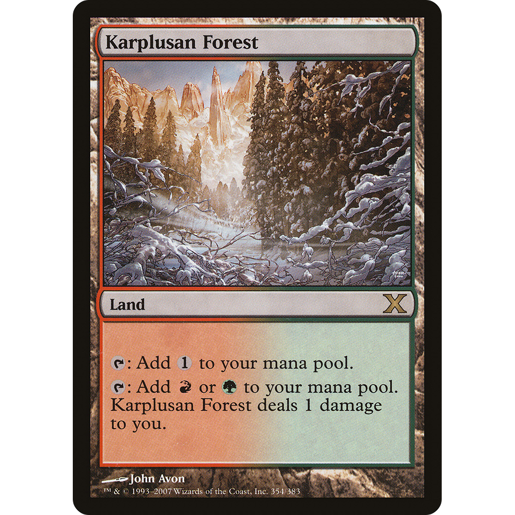 Karplusan Forest (10E-354) - Tenth Edition Foil
