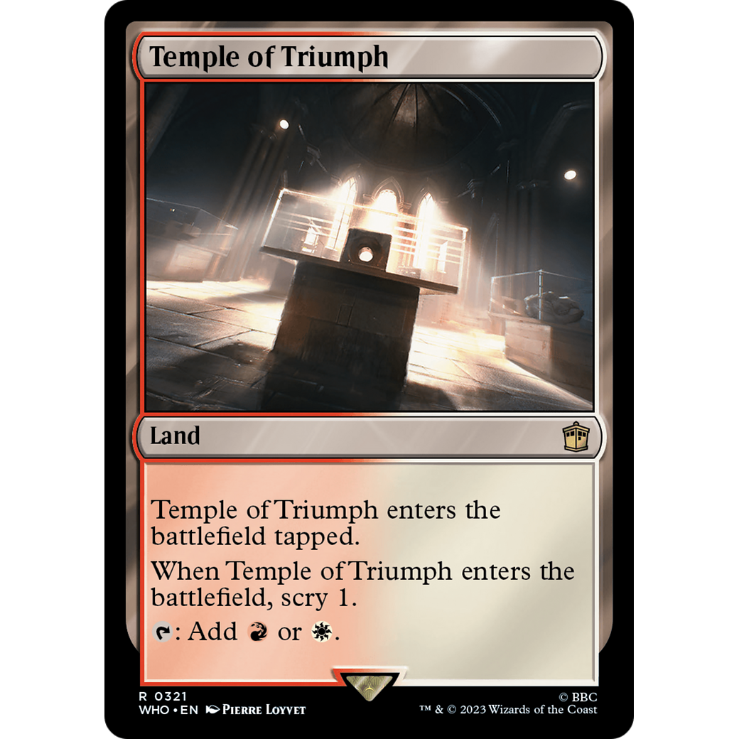 Temple of Triumph (WHO-321) - Doctor Who Foil