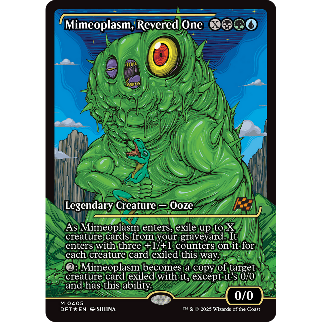 Mimeoplasm, Revered One (DFT-405) - Aetherdrift: (Showcase) Foil